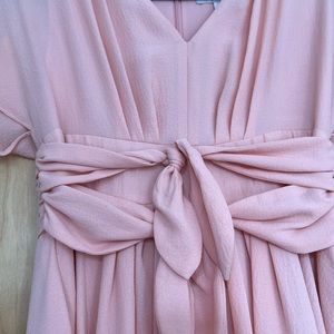 Blush/dusty rose size 4 midi dress, perfect for summer weddings or bridal party!